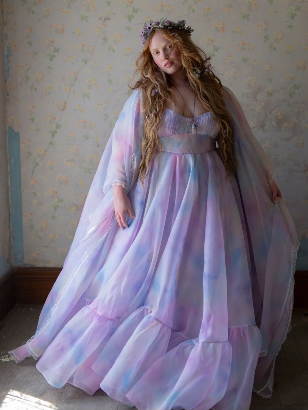 Selkie Morpho Tie Dye Butterfly Poncho